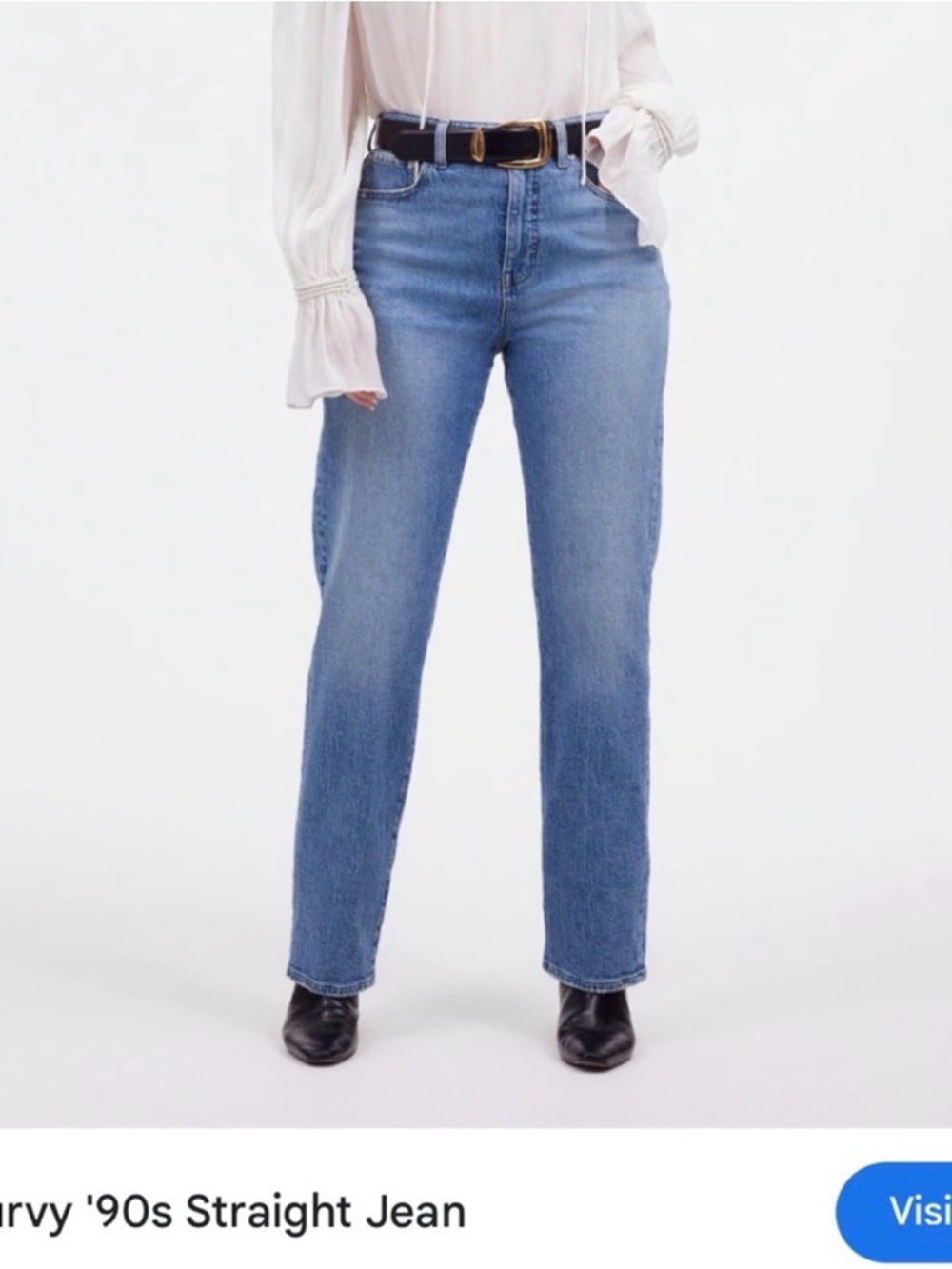 Madewell curvy 90s straight jeans size 32